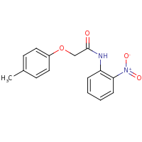 2d structure of 2-(4-methylphenoxy)-N-(2-nitrophenyl)acetamide