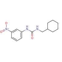 2d structure of 1-(cyclohexylmethyl)-3-(3-nitrophenyl)urea