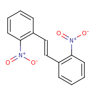 2d structure of 1-nitro-2-[(E)-2-(2-nitrophenyl)ethenyl]benzene