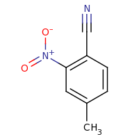 2d structure of 4-methyl-2-nitrobenzonitrile