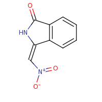 2d structure of (3E)-3-(nitromethylidene)-2,3-dihydro-1H-isoindol-1-one