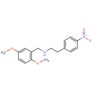 2d structure of [(2,5-dimethoxyphenyl)methyl][2-(4-nitrophenyl)ethyl]amine