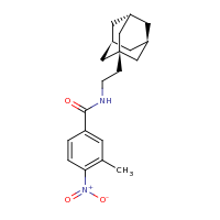 2d structure of N-[2-(adamantan-1-yl)ethyl]-3-methyl-4-nitrobenzamide