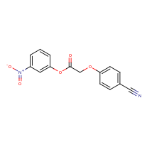 2d structure of 3-nitrophenyl 2-(4-cyanophenoxy)acetate
