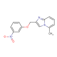 2d structure of 5-methyl-2-(3-nitrophenoxymethyl)imidazo[1,2-a]pyridine