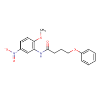 2d structure of N-(2-methoxy-5-nitrophenyl)-4-phenoxybutanamide
