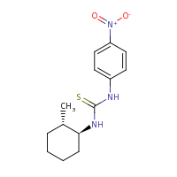 2d structure of 3-[(1S,2S)-2-methylcyclohexyl]-1-(4-nitrophenyl)thiourea