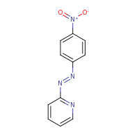 2d structure of 2-[(E)-2-(4-nitrophenyl)diazen-1-yl]pyridine