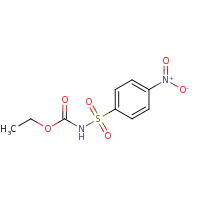 2d structure of ethyl N-[(4-nitrobenzene)sulfonyl]carbamate