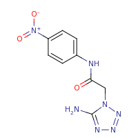 2d structure of 2-(5-amino-1H-1,2,3,4-tetrazol-1-yl)-N-(4-nitrophenyl)acetamide