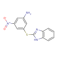 2d structure of 3-(1H-1,3-benzodiazol-2-ylsulfanyl)-5-nitroaniline