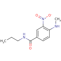 2d structure of 4-(methylamino)-3-nitro-N-propylbenzamide