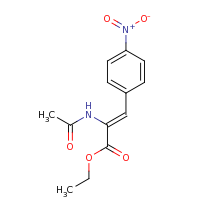 2d structure of ethyl (2Z)-2-acetamido-3-(4-nitrophenyl)prop-2-enoate