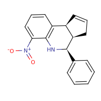 2d structure of (3aR,4S,9bS)-6-nitro-4-phenyl-3H,3aH,4H,5H,9bH-cyclopenta[c]quinoline