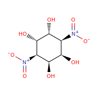2d structure of (1R,2S,4S,5R)-3,6-dinitrocyclohexane-1,2,4,5-tetrol