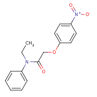 2d structure of N-ethyl-2-(4-nitrophenoxy)-N-phenylacetamide