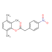 2d structure of 2,3,6-trimethylphenyl 2-(4-nitrophenyl)acetate