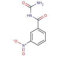 2d structure of (3-nitrophenyl)carbonylurea
