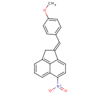2d structure of (1E)-1-[(4-methoxyphenyl)methylidene]-6-nitro-1,2-dihydroacenaphthylene