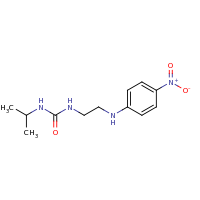 2d structure of 1-{2-[(4-nitrophenyl)amino]ethyl}-3-(propan-2-yl)urea