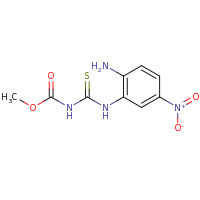 2d structure of methyl N-[(2-amino-5-nitrophenyl)carbamothioyl]carbamate