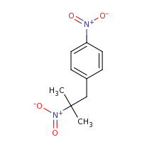 2d structure of 1-(2-methyl-2-nitropropyl)-4-nitrobenzene