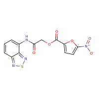 2d structure of [(2,1,3-benzothiadiazol-4-yl)carbamoyl]methyl 5-nitrofuran-2-carboxylate