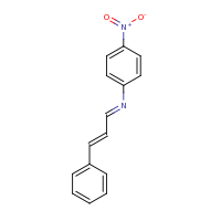 2d structure of (NE)-4-nitro-N-[(2E)-3-phenylprop-2-en-1-ylidene]aniline