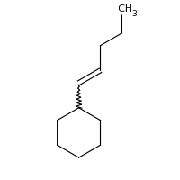 2d structure of pent-1-en-1-ylcyclohexane
