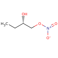 2d structure of (2S)-1-(nitrooxy)butan-2-ol