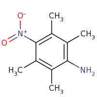 2d structure of 2,3,5,6-tetramethyl-4-nitroaniline