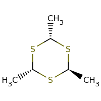 2d structure of 2,4,6-trimethyl-1,3,5-trithiane