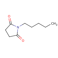 2d structure of 1-pentylpyrrolidine-2,5-dione
