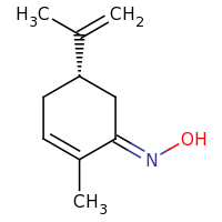2d structure of N-[(1E,5S)-2-methyl-5-(prop-1-en-2-yl)cyclohex-2-en-1-ylidene]hydroxylamine