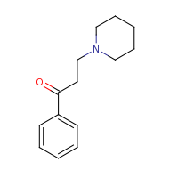 2d structure of 1-phenyl-3-(piperidin-1-yl)propan-1-one