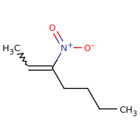 2d structure of 3-nitrohept-2-ene