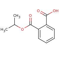 2d structure of 2-[(propan-2-yloxy)carbonyl]benzoic acid