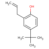 2d structure of 4-tert-butyl-2-(prop-2-en-1-yl)phenol