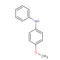 2d structure of 4-methoxy-N-phenylaniline