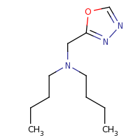 2d structure of dibutyl(1,3,4-oxadiazol-2-ylmethyl)amine