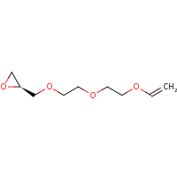 2d structure of (2S)-2-({2-[2-(ethenyloxy)ethoxy]ethoxy}methyl)oxirane