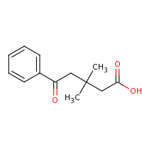 2d structure of 3,3-dimethyl-5-oxo-5-phenylpentanoic acid