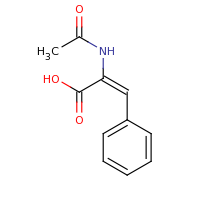 2d structure of (2E)-2-acetamido-3-phenylprop-2-enoic acid