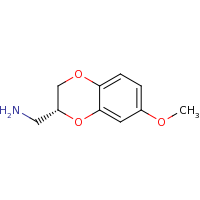 2d structure of [(2R)-7-methoxy-2,3-dihydro-1,4-benzodioxin-2-yl]methanamine