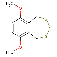 2d structure of 6,9-dimethoxy-1,5-dihydro-2,3,4-benzotrithiepine