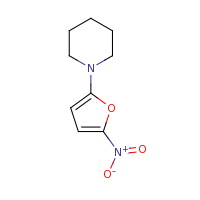 2d structure of 1-(5-nitrofuran-2-yl)piperidine
