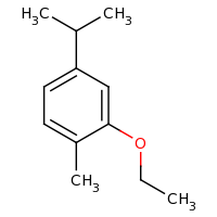 2d structure of 2-ethoxy-1-methyl-4-(propan-2-yl)benzene