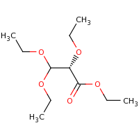 2d structure of ethyl (2S)-2,3,3-triethoxypropanoate