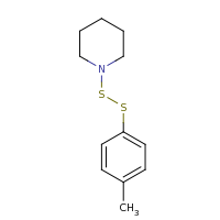 2d structure of 1-[(4-methylphenyl)disulfanyl]piperidine