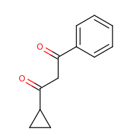 2d structure of 1-cyclopropyl-3-phenylpropane-1,3-dione